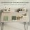 Homcom Escritorio Con Estante Y Estructura De Metal 98x48x88,5 Cm Roble