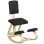 Homcom Silla Ergonómica De Rodillas Con Respaldo Marco De Madera Negro