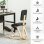 Homcom Silla Ergonómica De Rodillas Con Respaldo Marco De Madera Negro
