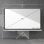 Homcom Pantalla De Proyector Manual Con Soporte 100 Pulgadas 221x124 Cm Blanco