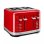 Tostapane KitchenAid 5KMT4109 EER Rosso 4 Fette Acciaio Inossidabile