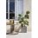 Pot carré EDA Carel 26 L plastique recyclé taupe mat strié roues