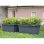 Macédo Stefanplast Mediterraneo Rectangulaire 110L Antracite 100x45x40cm