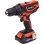 Taladro atornillador inalámbrico Yato YT-82780 18V 2Ah 40 Nm