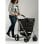 Carrinho de compras Rolser Basket 4B 50 kg 360° Preto