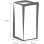 Macetero EDA Graphit Cuadrado 31 L 39,5 x 39,5 x 80 cm