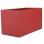 Jardinière Riviera Rectangulaire 80x40 cm Rouge Double Paroi Réservoir d'eau