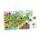 Clementoni Les Mots de la Ferme Lernpuzzle 12 Maxi-Teile mit taktilen Vokabelkarten