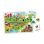 Clementoni Les Mots de la Ferme Lernpuzzle 12 Maxi-Teile mit taktilen Vokabelkarten