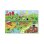 Clementoni Les Mots de la Ferme Lernpuzzle 12 Maxi-Teile mit taktilen Vokabelkarten