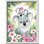 Ravensburger Malen nach Zahlen Set 18x24 cm Koalamutter und Baby mit Glitzer-Rahmen