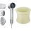 Secador de Cabelo Iónico SkinVibe Aurea Family X Plasma 1600W 4 Temperaturas 2 Velocidades com Acessórios Ecrã Tátil Cinzento
