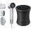 Secador de Cabelo Iónico SkinVibe Aurea Family X Plasma 1600W 4 Temperaturas 2 Velocidades com Acessórios Ecrã Tátil Cinzento