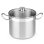 Panela BRA Profissional A343934 6,5 L aço inox com tampa vidro 22 cm