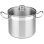 Panela BRA Profissional A343934 6,5 L aço inox com tampa vidro 22 cm