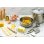 Panela BRA Profissional A343934 6,5 L aço inox com tampa vidro 22 cm