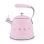 Hervidora SMEG WKF01PK 2,3L Rosa Acero Silbato Universal