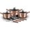 Conjunto de ollas Berlinger Haus Metallic Rose Gold 17 elementos
