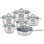 Kochgeschirr-Set KingHoff KH-4450 12-teilig Edelstahl Induktion