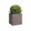 Pot carré Artevasi Sydney 30 cm Taupe Mate 21 L Plastique Texturé