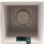 Maceta cuadrada EDA Volcania efecto piedra beige caliza 49,5 cm 57 L