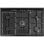 Cocina de gas tipo piano Continental Edison CECP903FB 90 cm 5 fuegos 3 hornos Negro