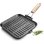 Grillpfanne Lamart 23 cm Gusseisen induktionsgeeignet klappbarer Griff