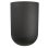 Jardinière Ronde Riviera Granit Tulipe Noir Mat 50 cm 54,5 L