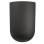 Jardinière Ronde Riviera Granit Tulipe Noir Mat 50 cm 54,5 L