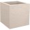 Bac à Fleurs EDA Volcania Up Carré 21 L Beige Calcaire Effet Pierre 29,5x29,5x29,5 cm