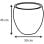 Macérier EDA Egg Graphit Ø50 cm 46 L Double Paroi Polypropylène Blanc Mate