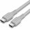 Cabo USB-C Vention TRVHF 1 m 60 W 480 Mbps cinza flexível