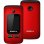 Mobiola MB610 2G 2,4" Dual SIM Großes Display Ladestation Rot