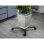 Porte-plante à roulettes Nature ajustable, métal noir, 4 bras extensibles, 34-51 cm, 100 kg