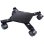 Porte-plante à roulettes Nature ajustable, métal noir, 4 bras extensibles, 34-51 cm, 100 kg