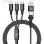 Blue Star Cafule C172 4-in-1 Kabel USB-C/Micro USB/Lightning 2,4A 12W 1,2m