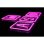Neón Gaming PREYON Purple Eye Bait & Blue Eye Bait USB 42x28,5 cm