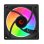 Refrigerazione Aria Rampage 120 mm 1800 RPM ARGB effetto infinity mirror