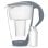 Carafe filtrante Dafi Crystal LED noire 2,0 L