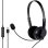 Auriculares Mozos MTX1091ECO com cabo USB para chamadas e controlo online preto