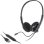 Auriculares Mozos MTX1091ECO com cabo USB para chamadas e controlo online preto