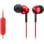 Kopfhörer Sony MDR-EX110APB mit Kabel Mini Jack 3,5 mm, Mikrofon und Fernbedienung, schwarz