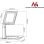 Supporto da scrivania Maclean MC-644 per tablet con blocco anti-vandalismo