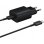 Carregador Samsung Super Fast Charging 25W USB-C preto com cabo 1 m