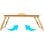 Mesa para portátil Leobert modelo 14942 ajustable bambú XL plegable