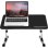 Mesa Gaming Mozos 17" MDF Regolabile Pieghevole Antiscivolo Nera