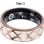 Anillo inteligente Avizar Ursa talla 12 Bluetooth IP68 batería 5 días Oro y blanco