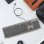 Teclado UNITEK SlimTap Ultra Light completo com switch de tesoura cinza