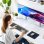 Teclado UNITEK SlimTap Ultra Light completo com switch de tesoura cinza