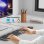 Teclado UNITEK SlimTap Ultra Light completo com switch de tesoura cinza